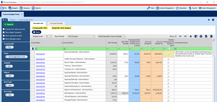Screenshot of Budget Software